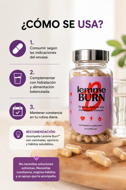 Lemme Burn - Tu aliado diario para acompañar un estilo de vida saludable