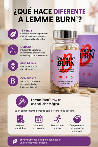 Lemme Burn - Tu aliado diario para acompañar un estilo de vida saludable