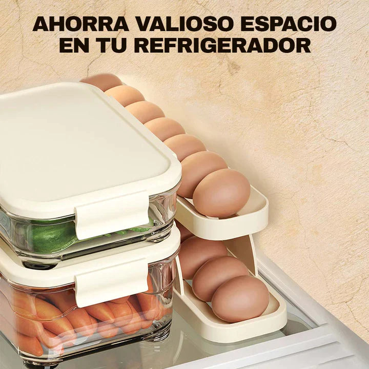 DISPENSADOR DE HUEVOS EFICIENTE CAPACIDAD 15 HUEVOS