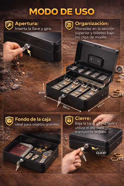 Caja Fuerte de Metal – Seguridad Portátil Premium