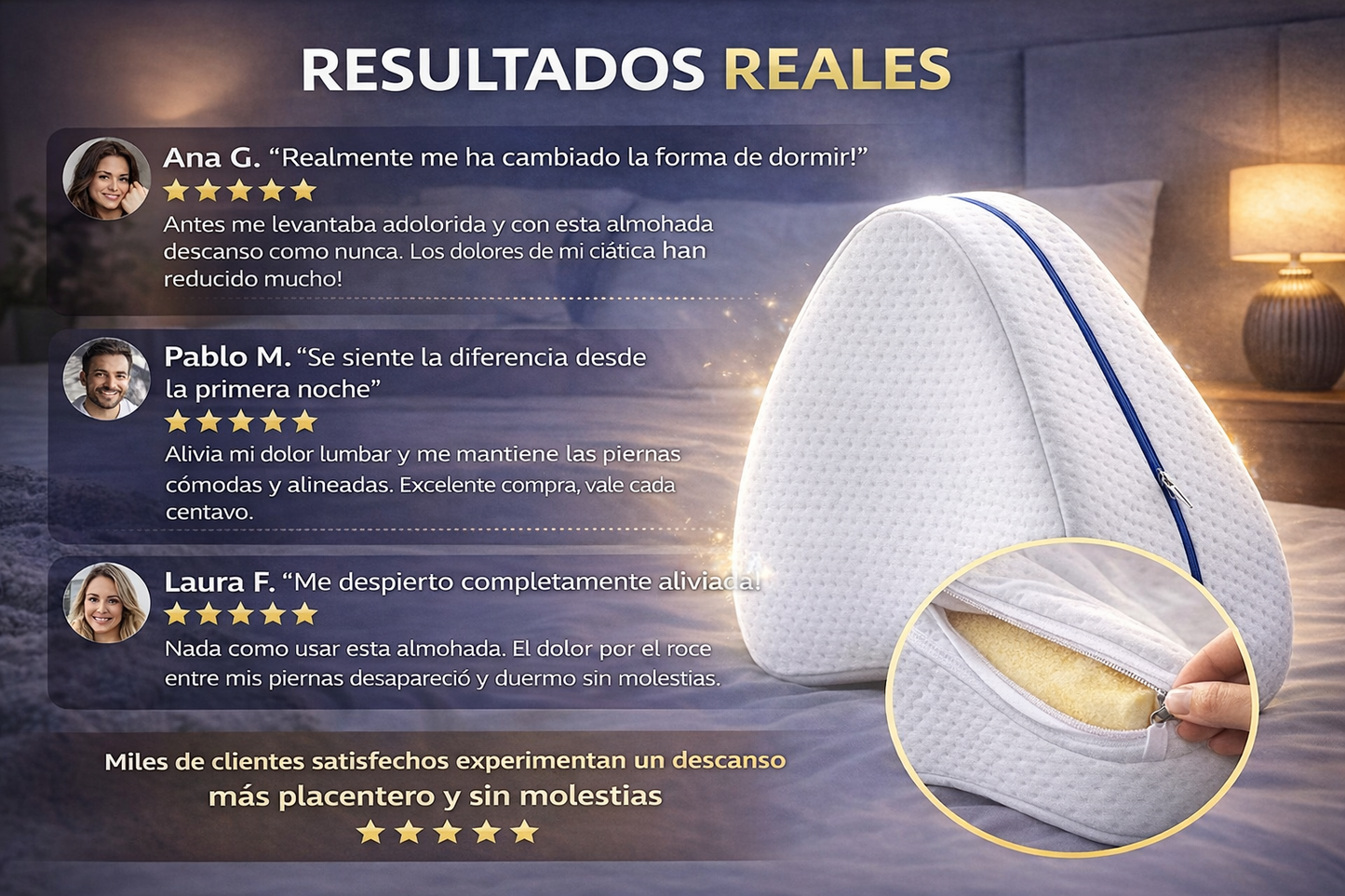 Almohada Ortopedica para Piernas - El soporte perfecto que tu cuerpo necesita - Oferta 2x1