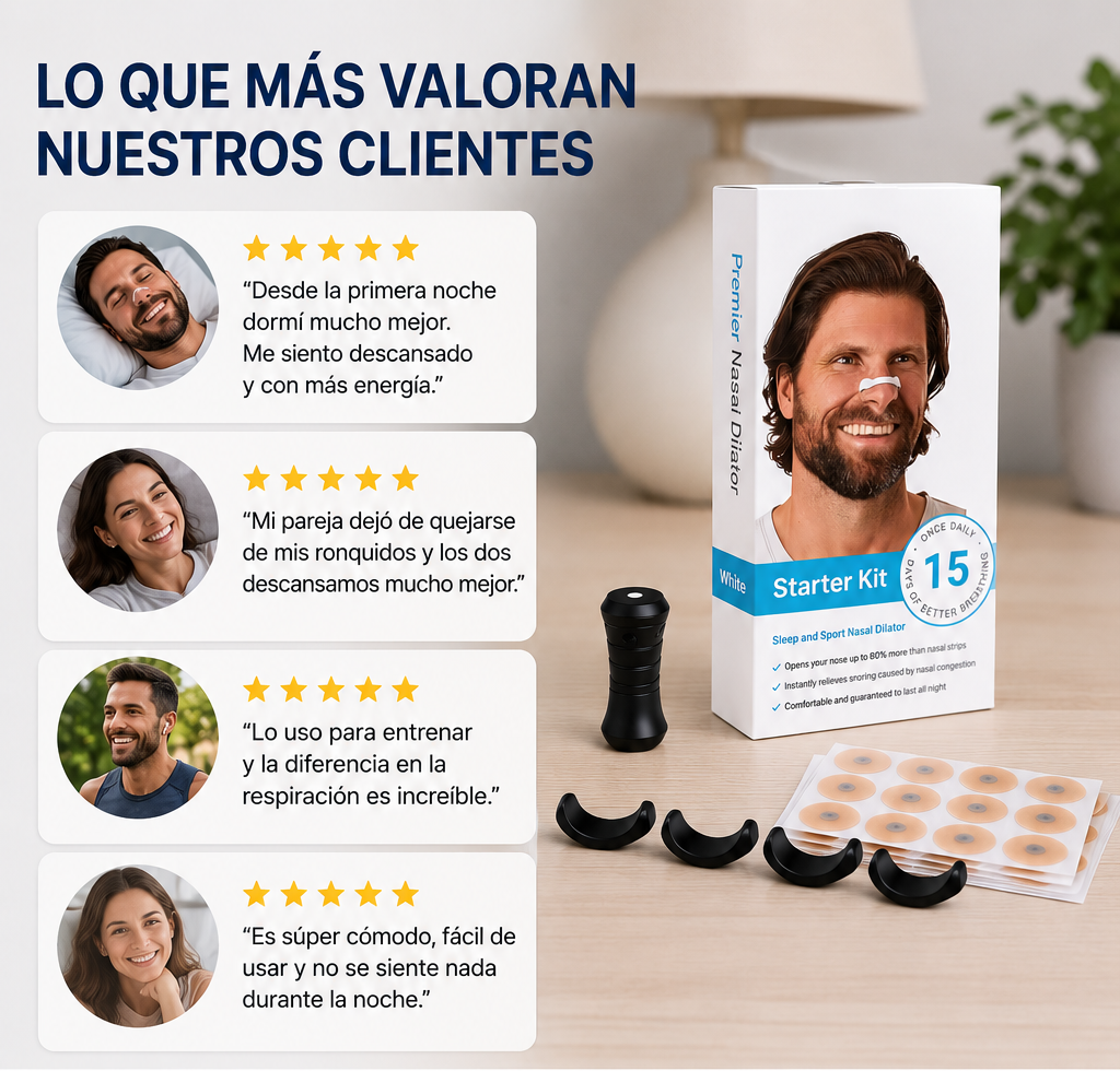 Tiras Nasales Magnéticas X2 (30 unidades) - Respira, Duerme y Vive Mejor