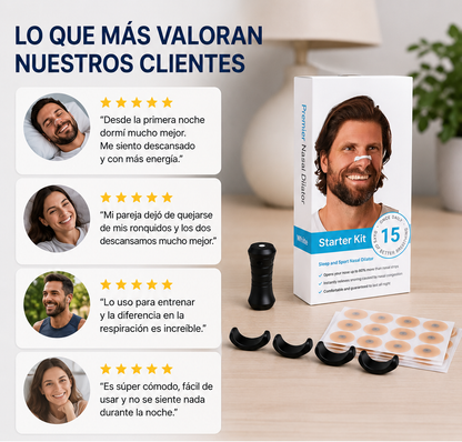 Tiras Nasales Magnéticas X2 (30 unidades) - Respira, Duerme y Vive Mejor