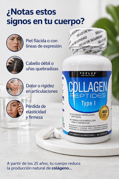 Collagen Peptides Type I – Fórmula Avanzada en Cápsulas - Apoya la salud articular