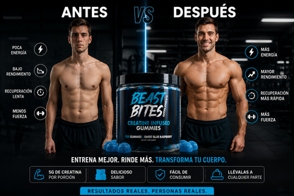 Beast Bites Creatine - Más fuerza y Energía Durante tus Entrenamientos
