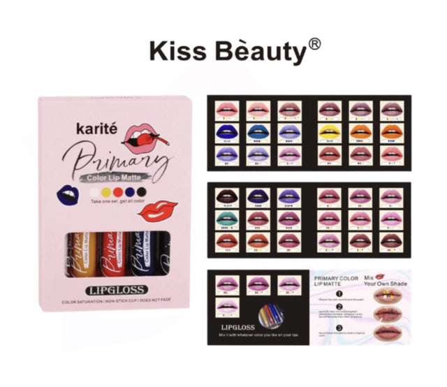 Kit 5 Labiales Karite Para Crear Mas De 45 Tonos Diferentes