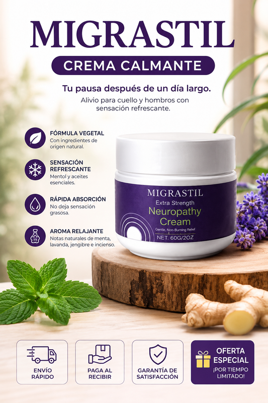 Migrastil Crema Calmante 60g - Haz del masaje relajante parte de tu rutina