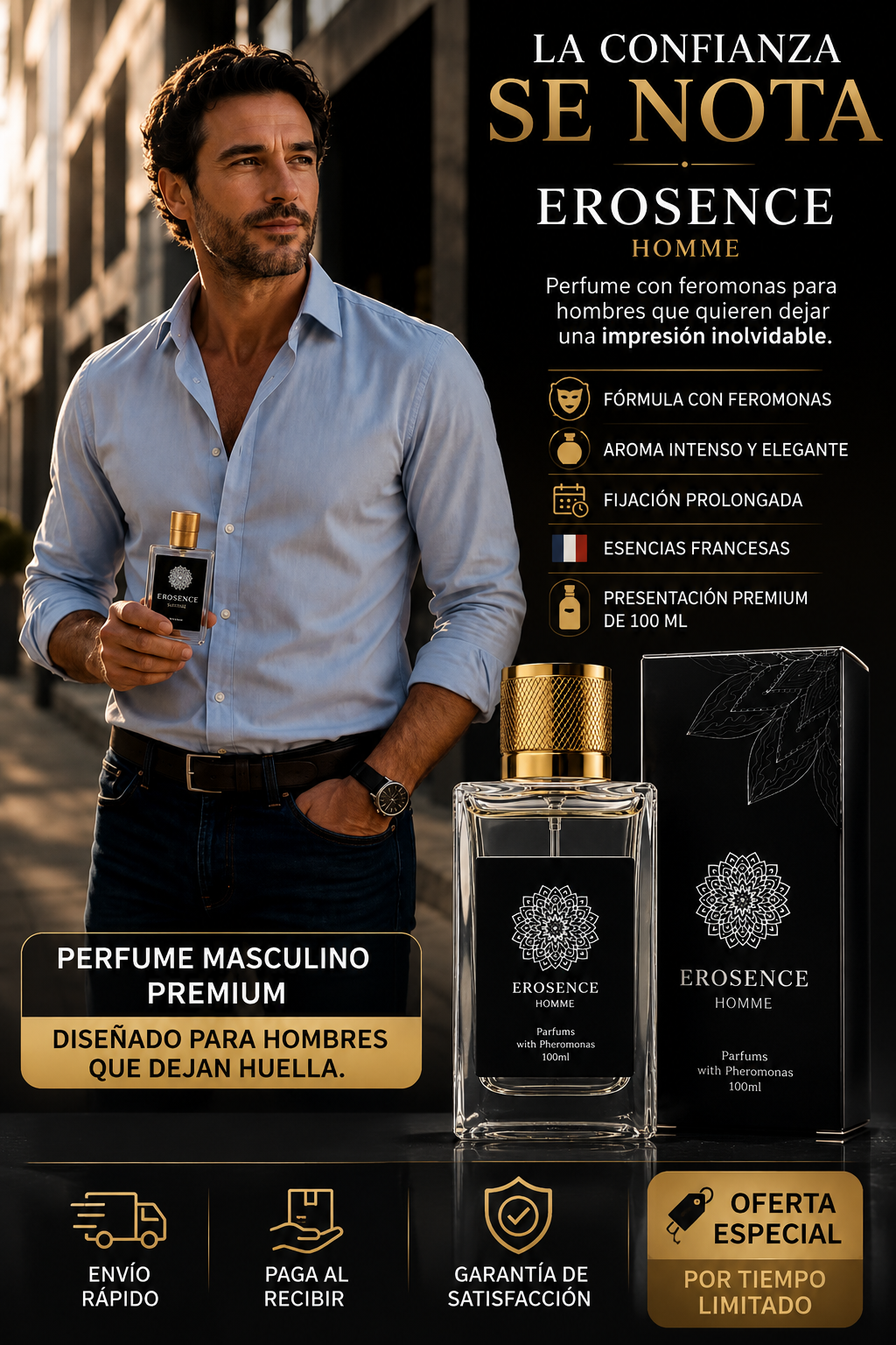 EROSENCE HOMME - Perfume Masculino con Feromonas 100 ml