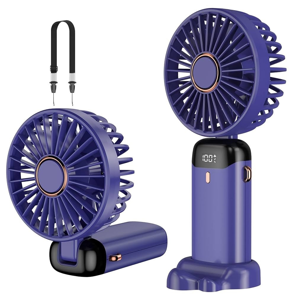 Mini Ventilador Inteligente 5 Velocidades portátil recargable